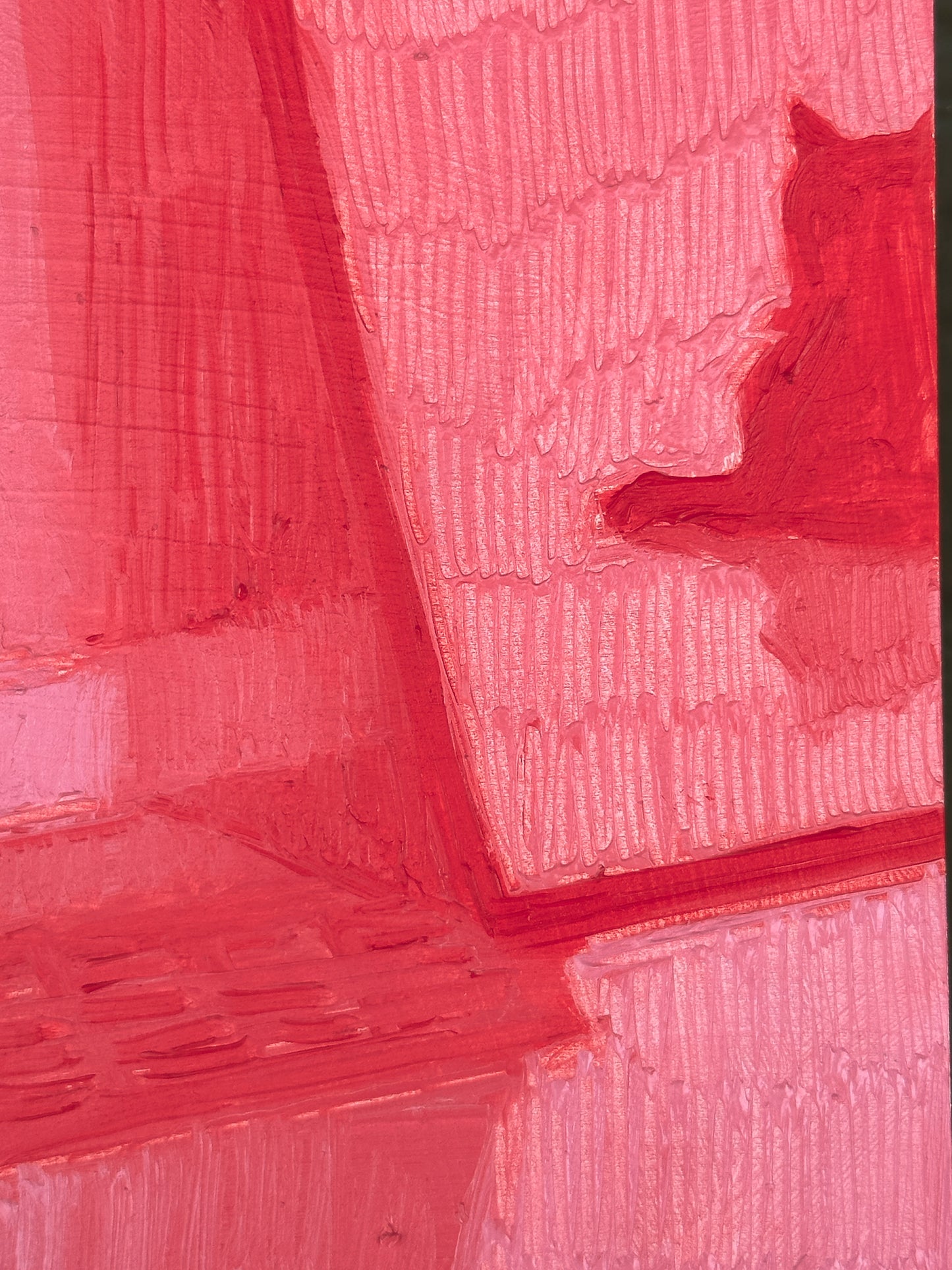 Mirror and Air Vent - 8 x 6 inch original oil on panel