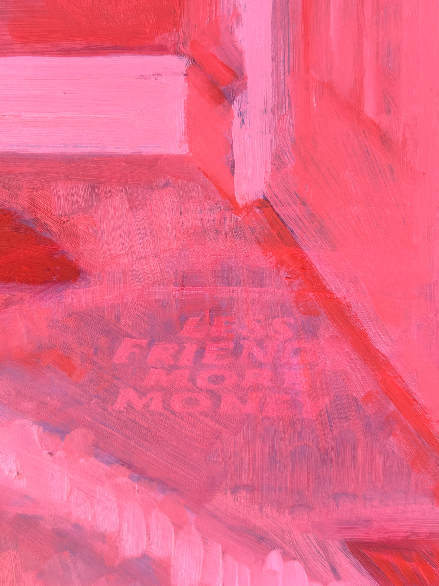 Less Friends - 20 x 16 inch original oil on panel