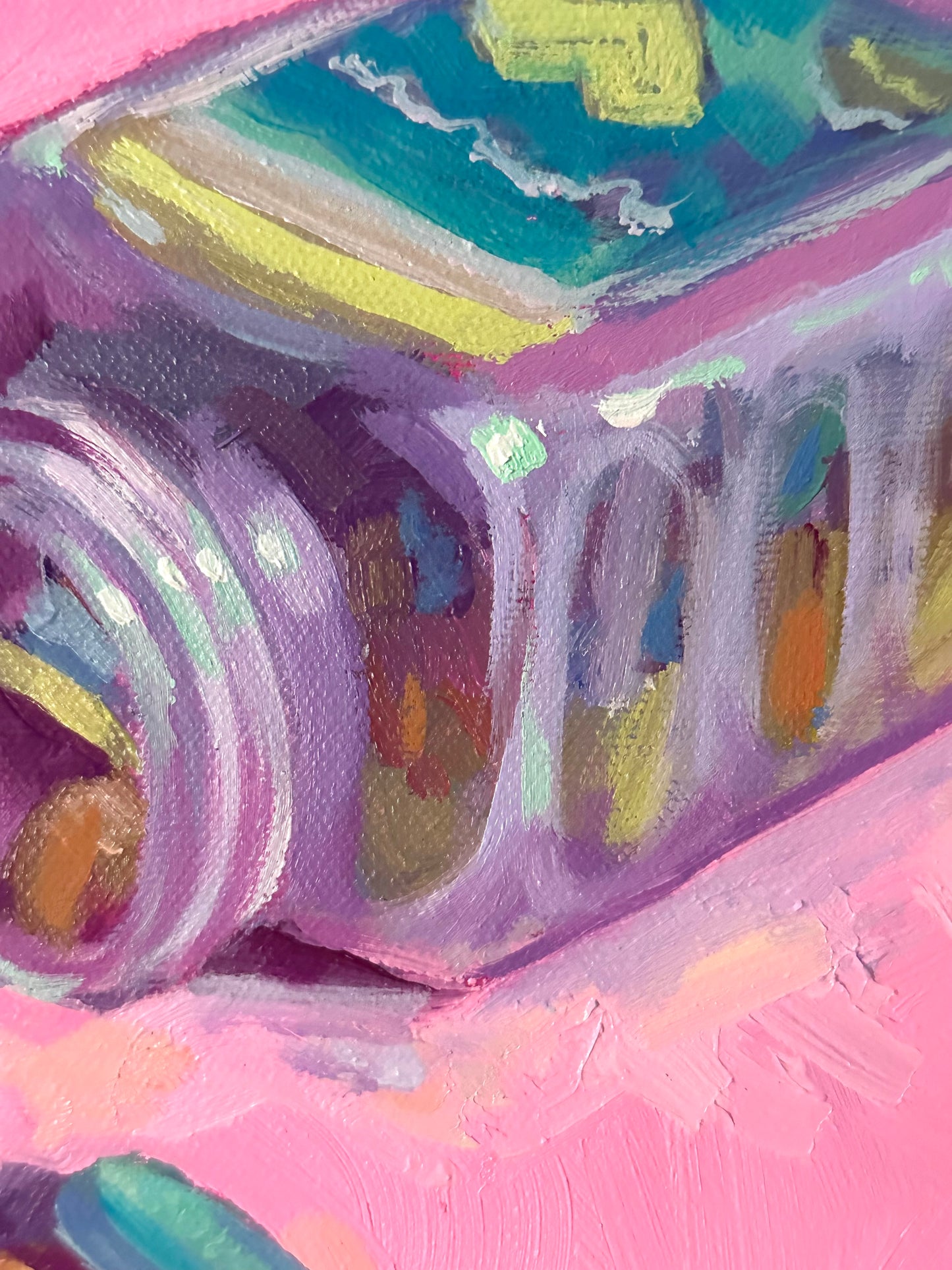 Valentine’s Day in My 30s - 10- inch original oil painting on canvas