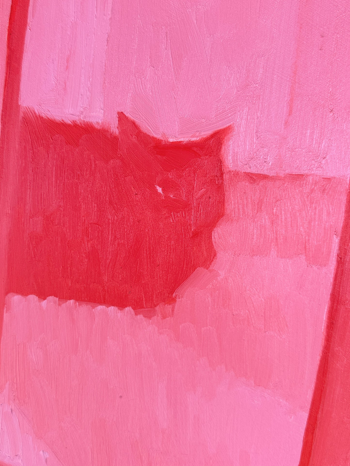 Mirror Cat ii - 20 x 16 inch original oil on panel