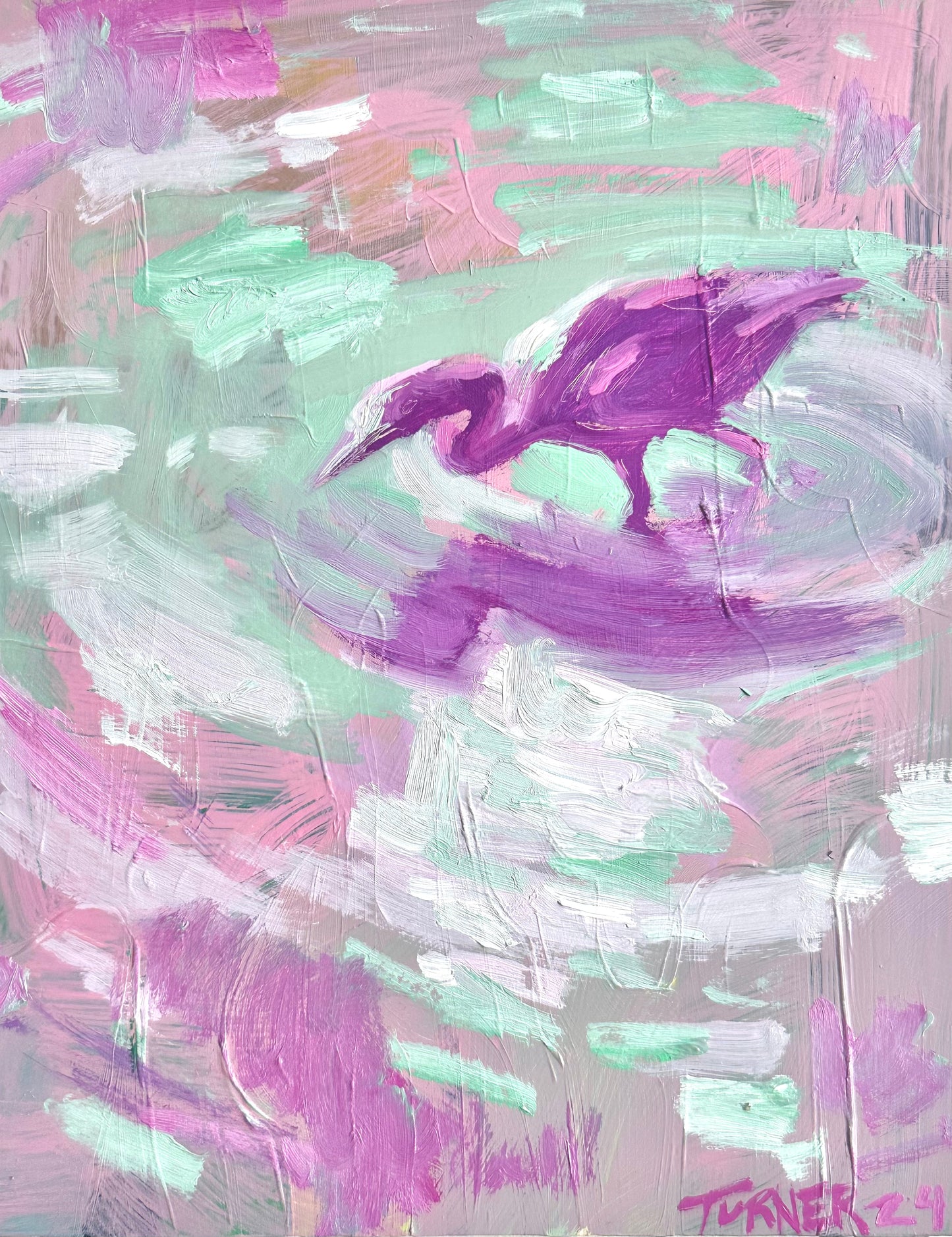 Bird Study - 10 x 8 inch original oil painting on wood panel