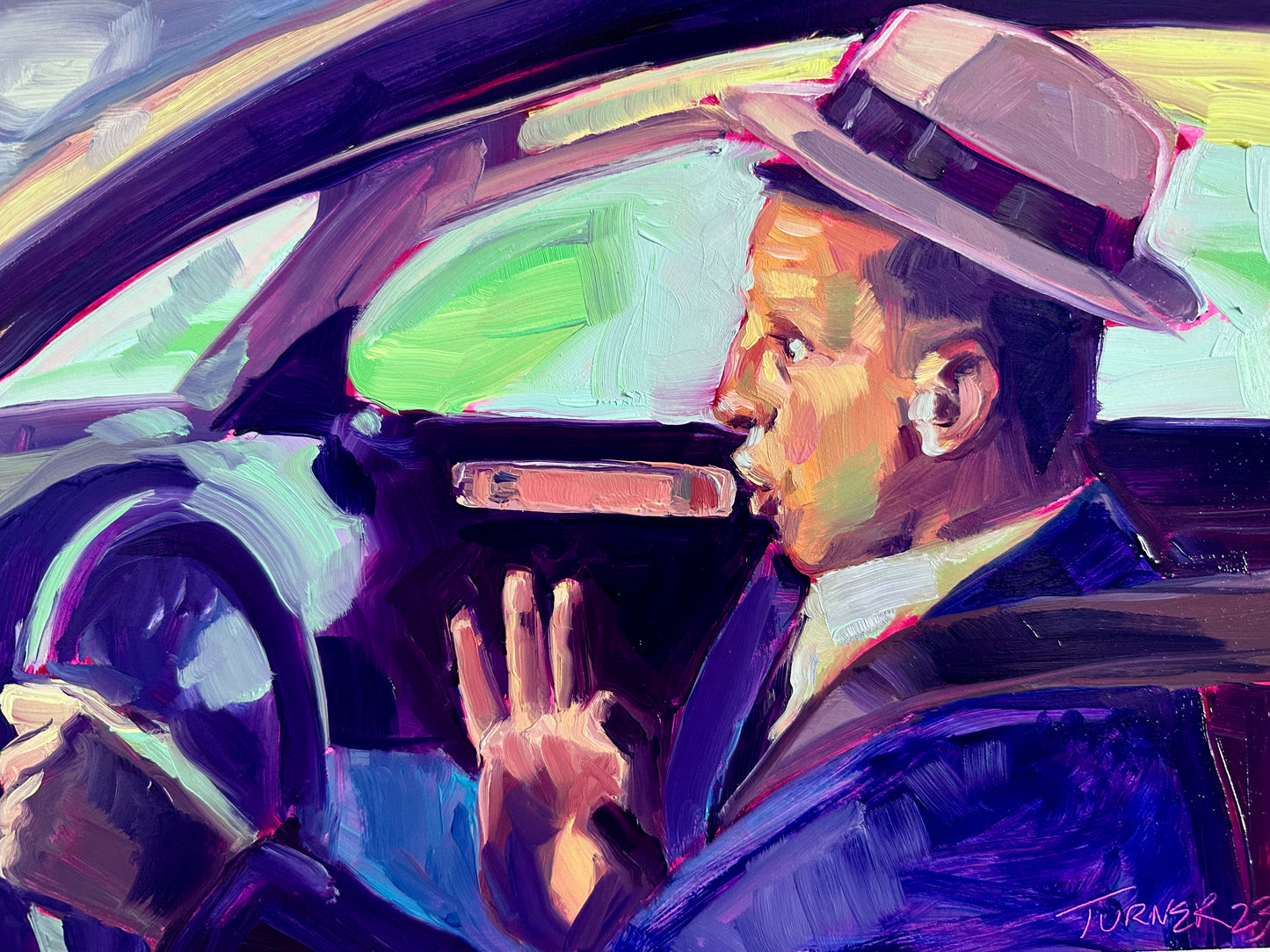 You Gotta be Right Next to Me - 9 x 12 inch oil on panel