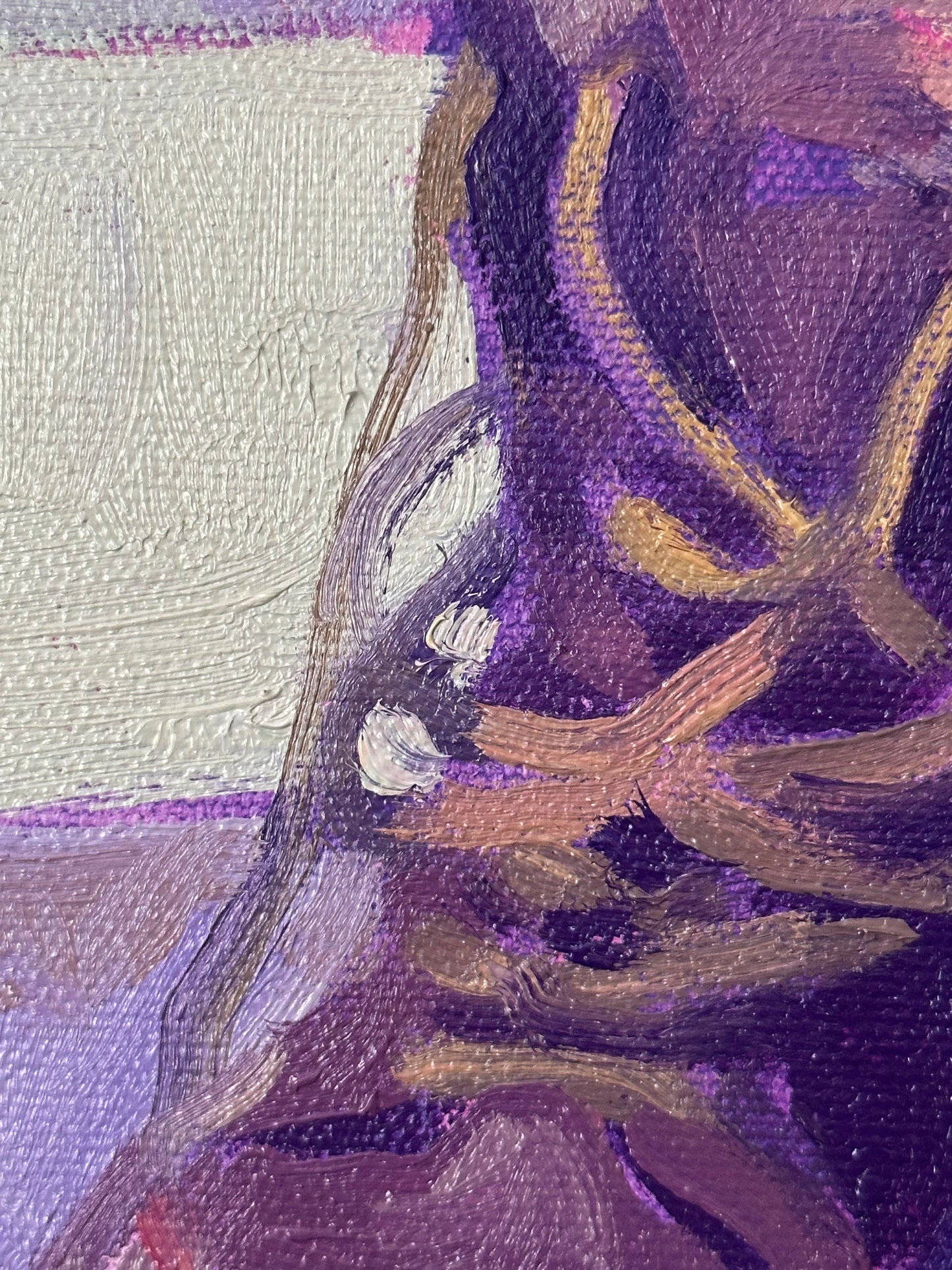 Jimmy’s Boots - 16 inch oil on round canvas