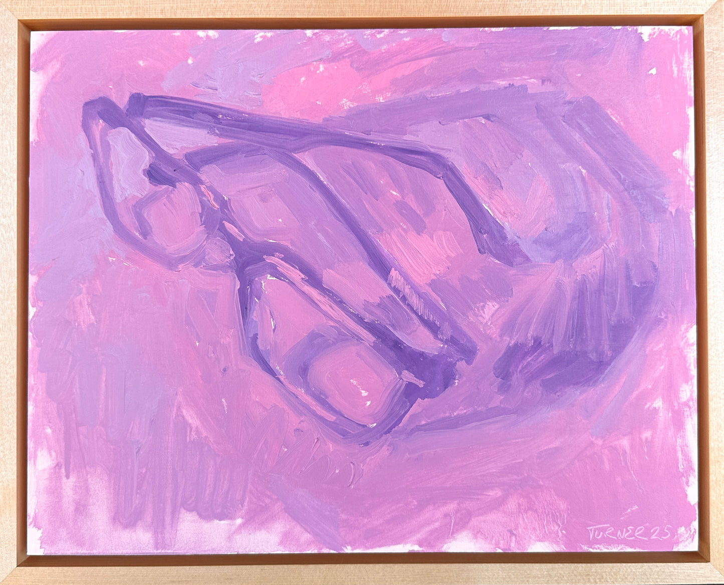 Another View of my Glasses - framed 11 x 14 inch original oil on panel