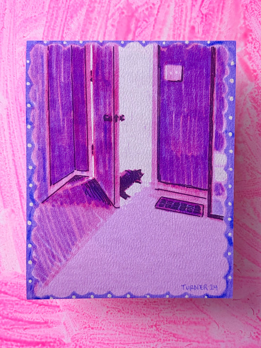 Bobbi in the Door - Borderless Fine Art Giclee Print