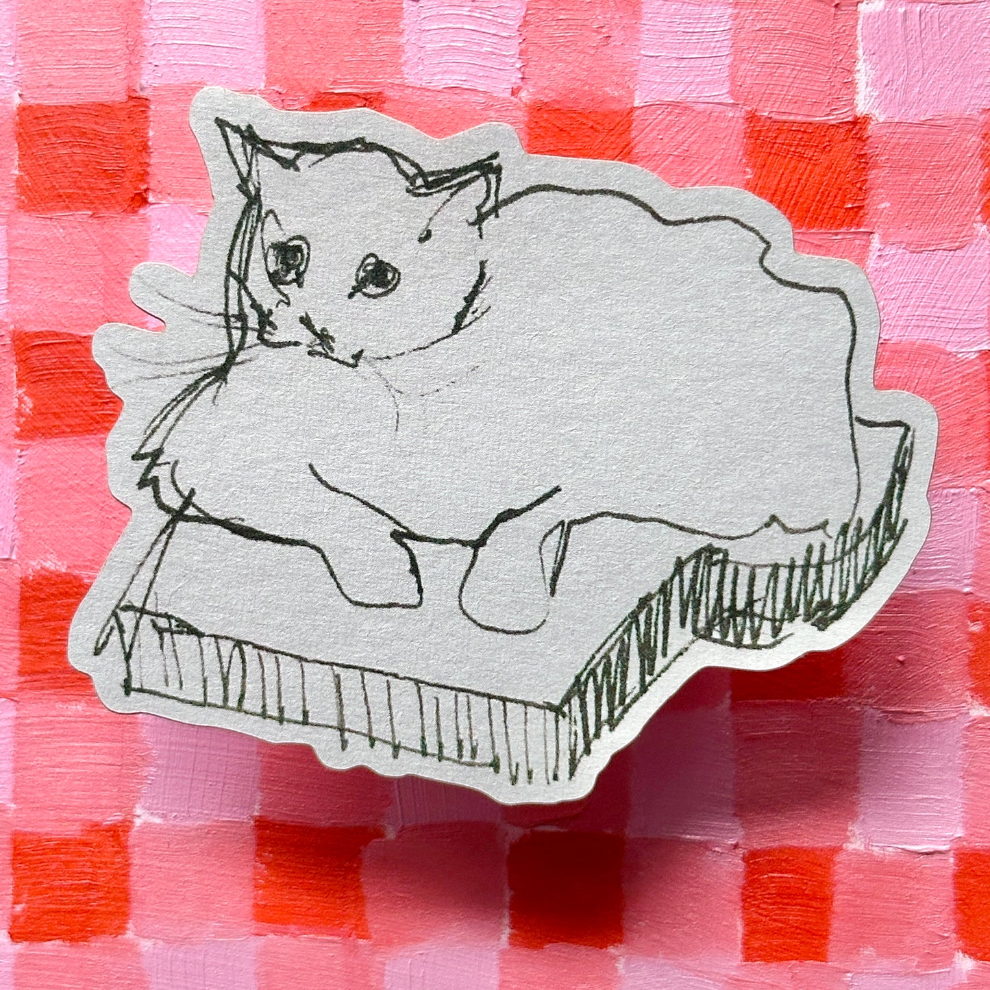 Kraft Cats - Sticker set - 4 paper stickers