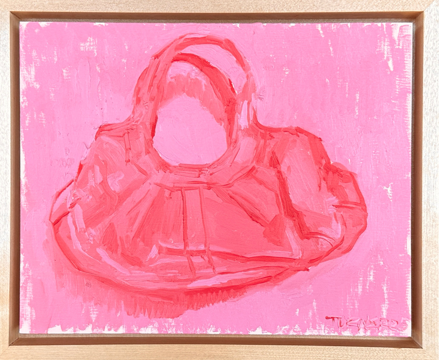 Mom’s Favorite Handbag - framed 8 x 10 inch original oil on panel
