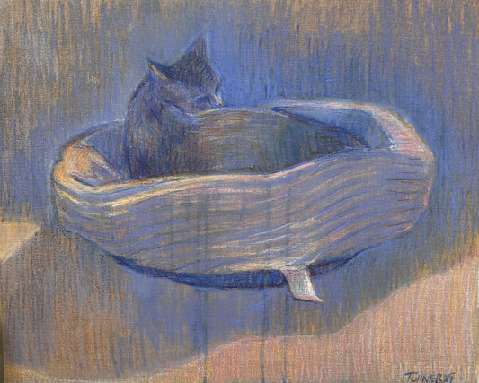 Flying Saucer - 16 x 20 inch original mixed media on linen panel