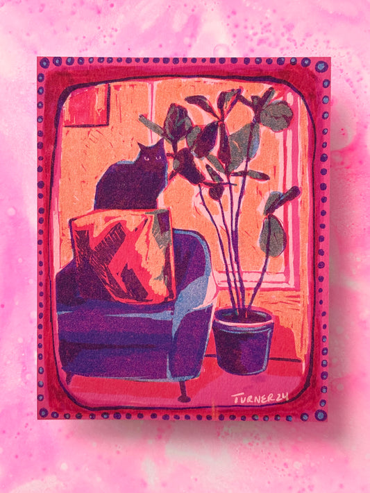 Tina TV - Borderless Fine Art Giclee Print