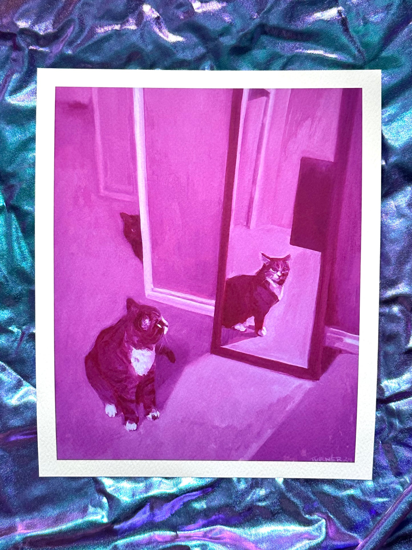 Portrait of Tina in Magenta - Fine Art Giclee Print