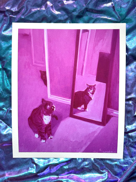 Portrait of Tina in Magenta - Fine Art Giclee Print