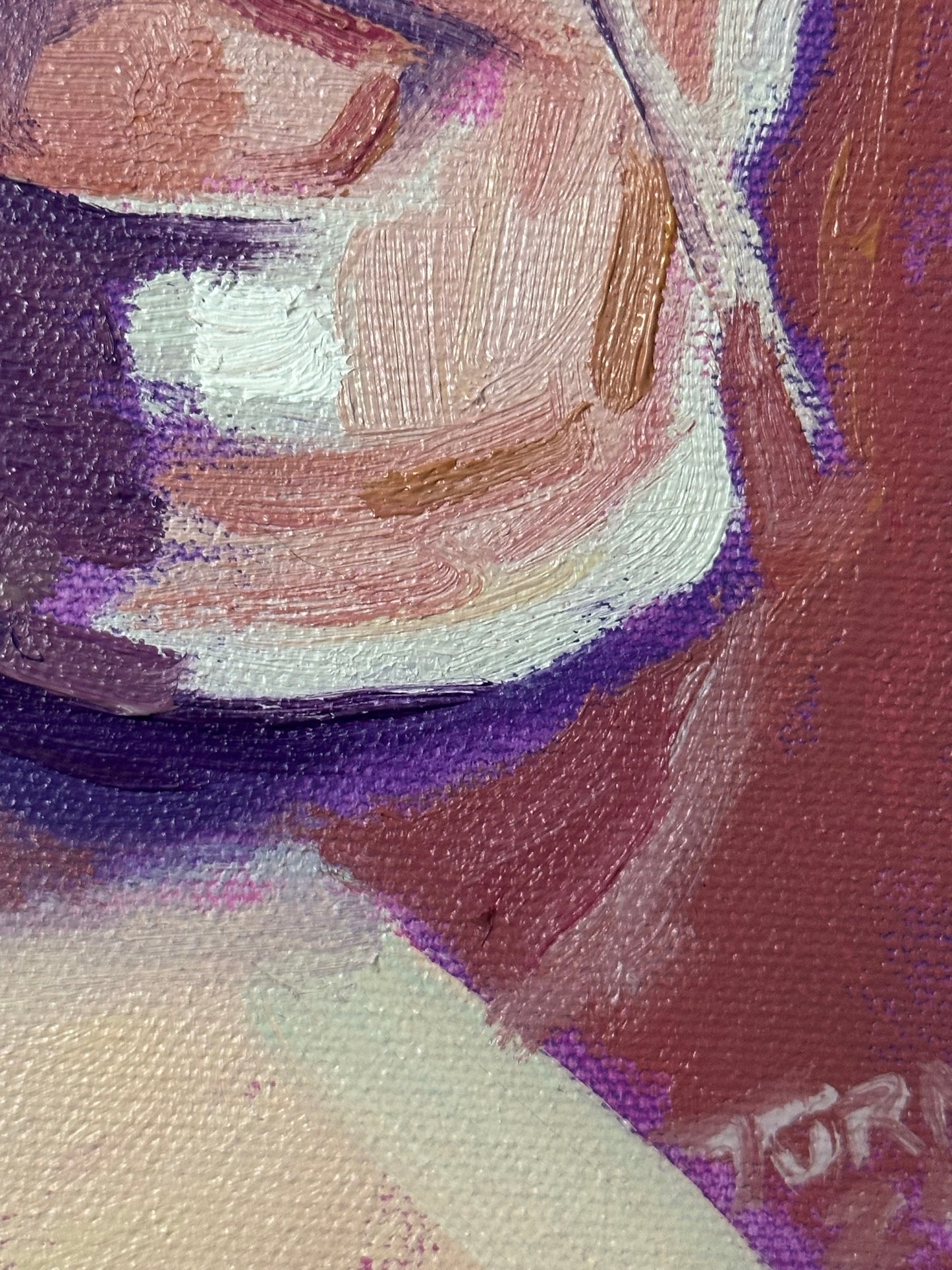 Jimmy’s Boots - 16 inch oil on round canvas
