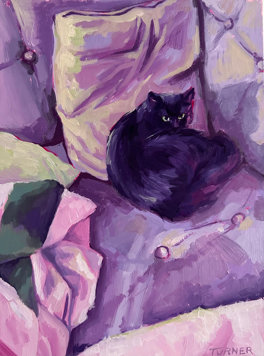 In My Spot - 12 x 9 inch original oil on panel
