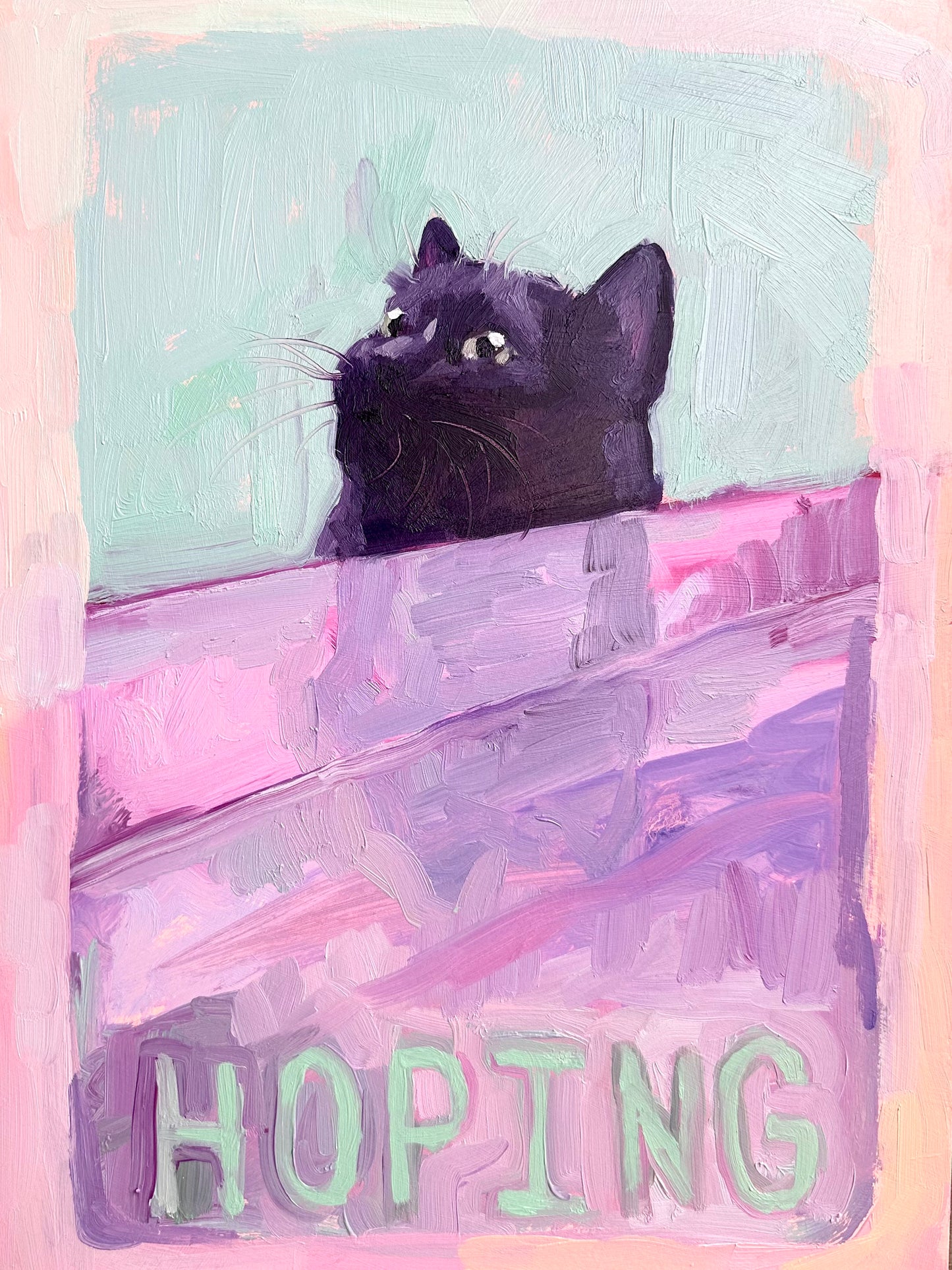I Keep Hoping - original 18 x 24 inch oil on panel