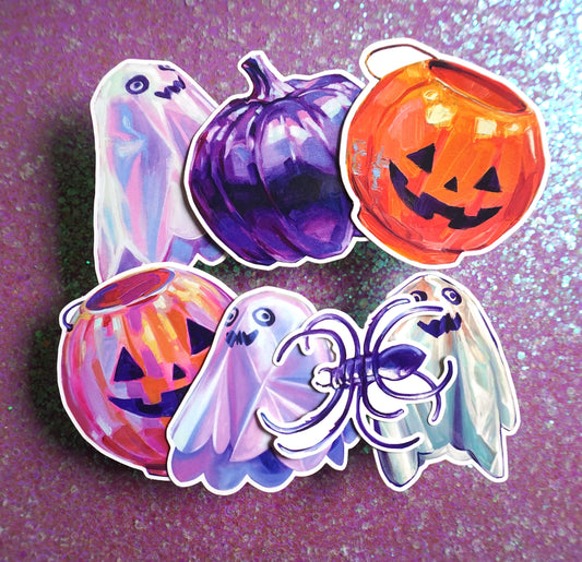 Halloween Sticker Set (7 Stickers)