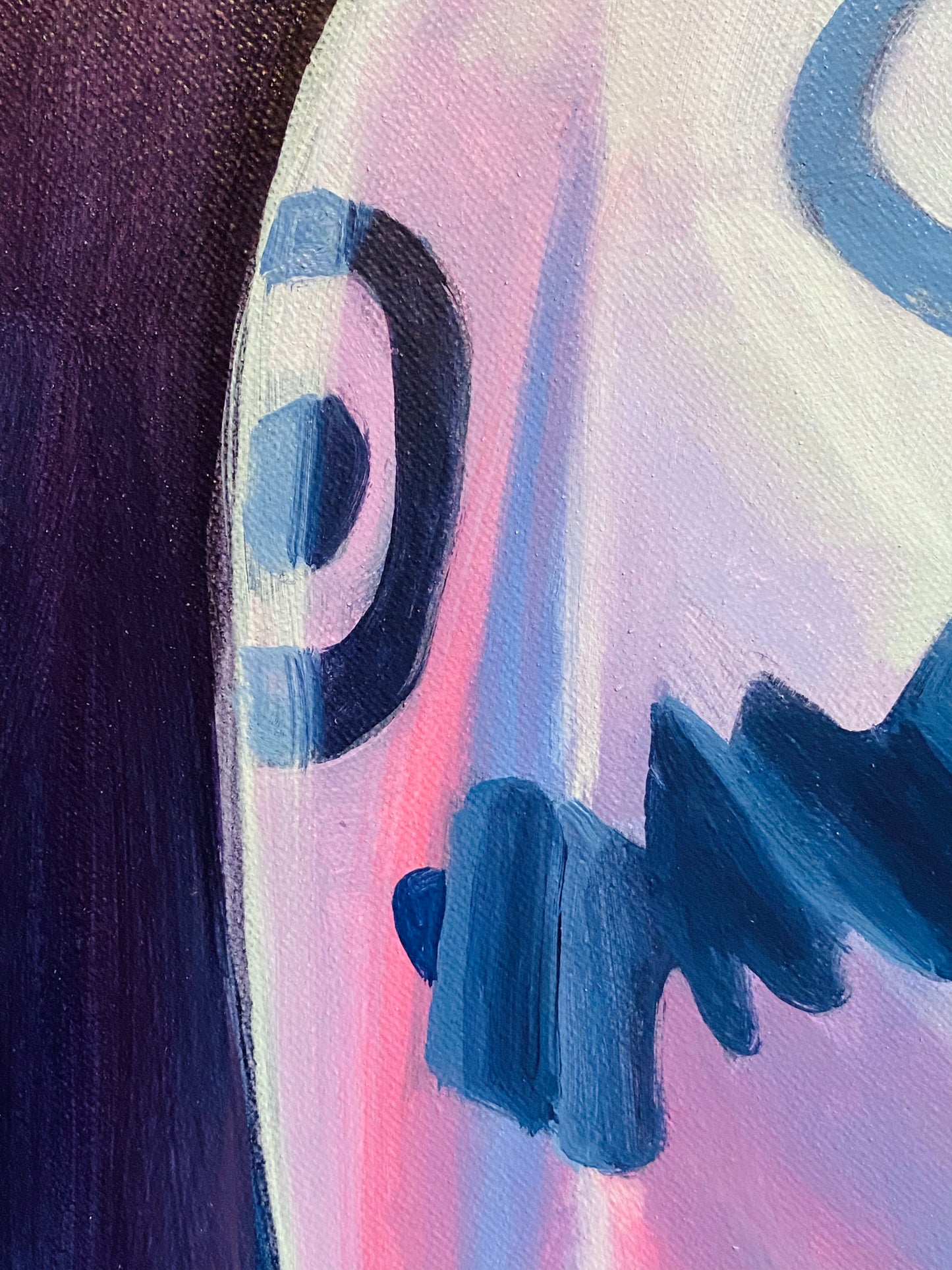 Mega Ghost - original 36 x 24 inch oil on canvas