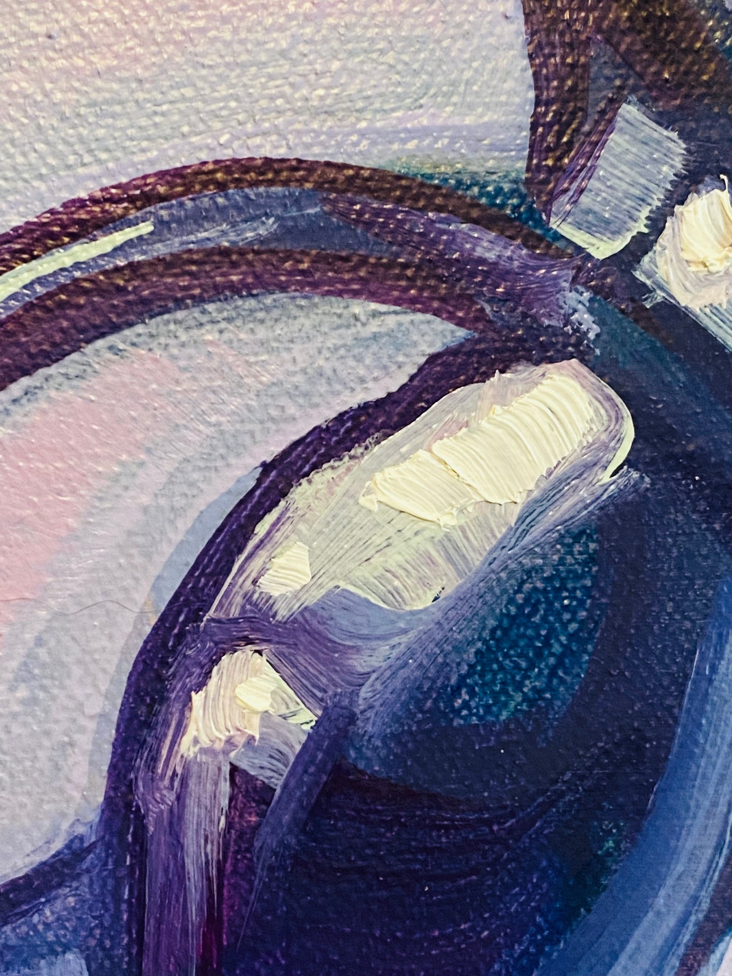 Spider Ring, original 18 x 18 inch oil painting on canvas
