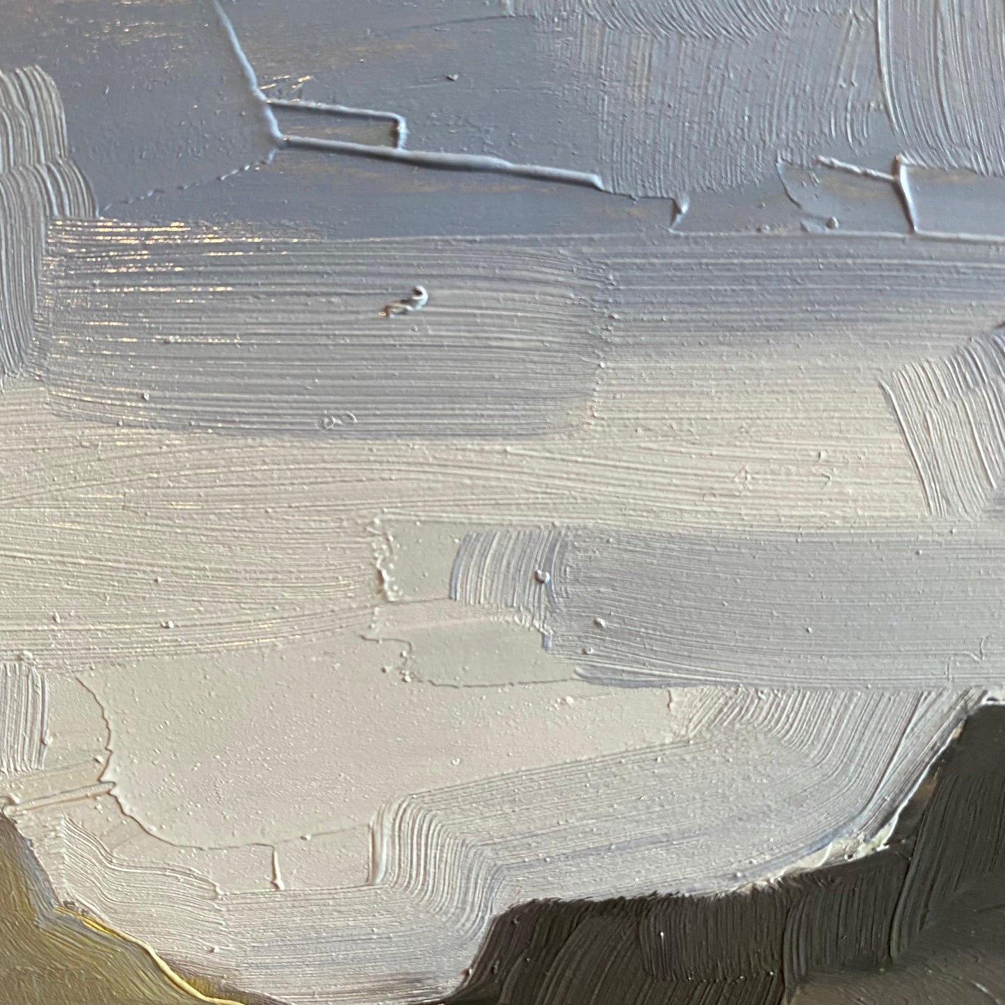 Badlands, original 6 x 6 inch oil painting on wood panel