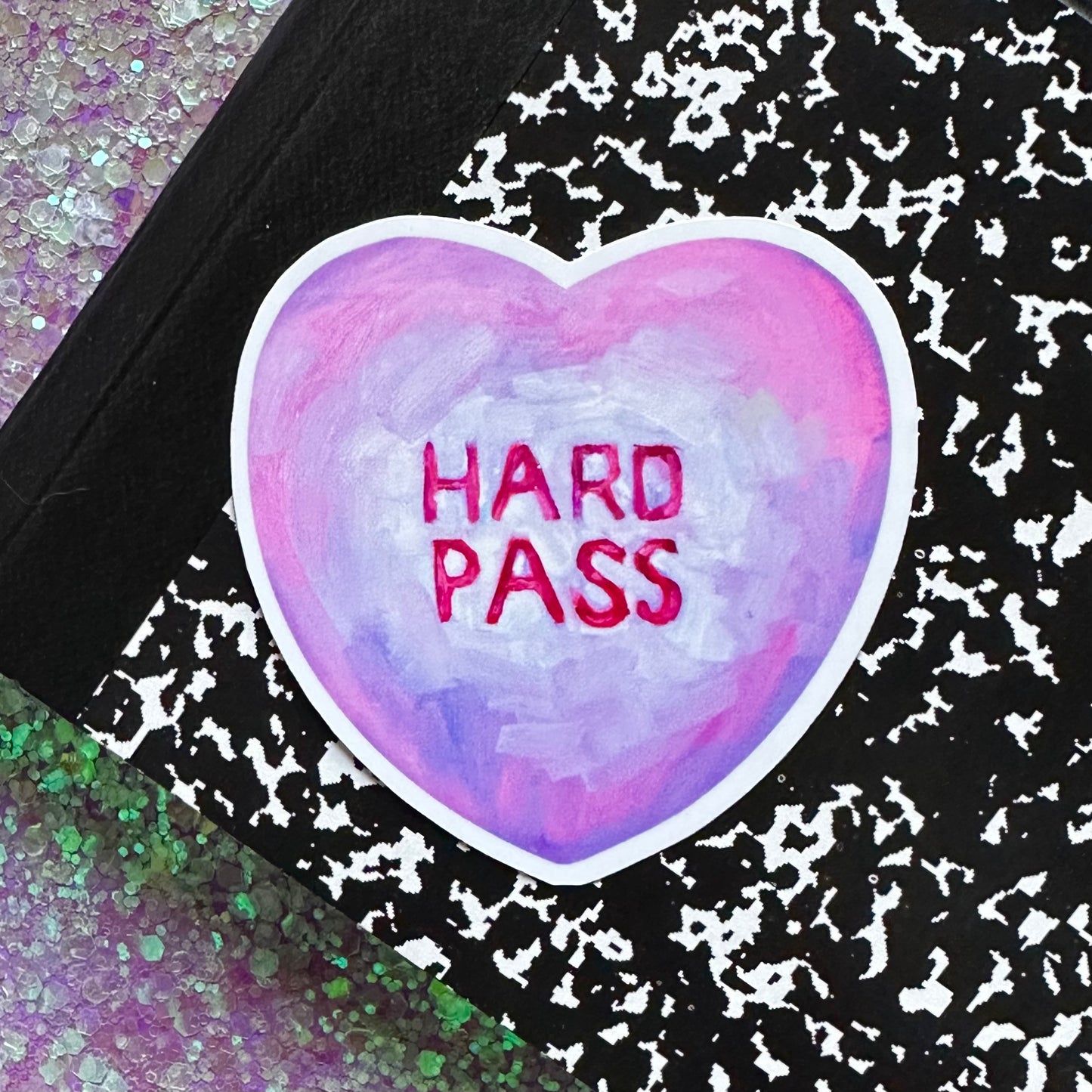 Hard Pass - Glossy Vinyl Sticker