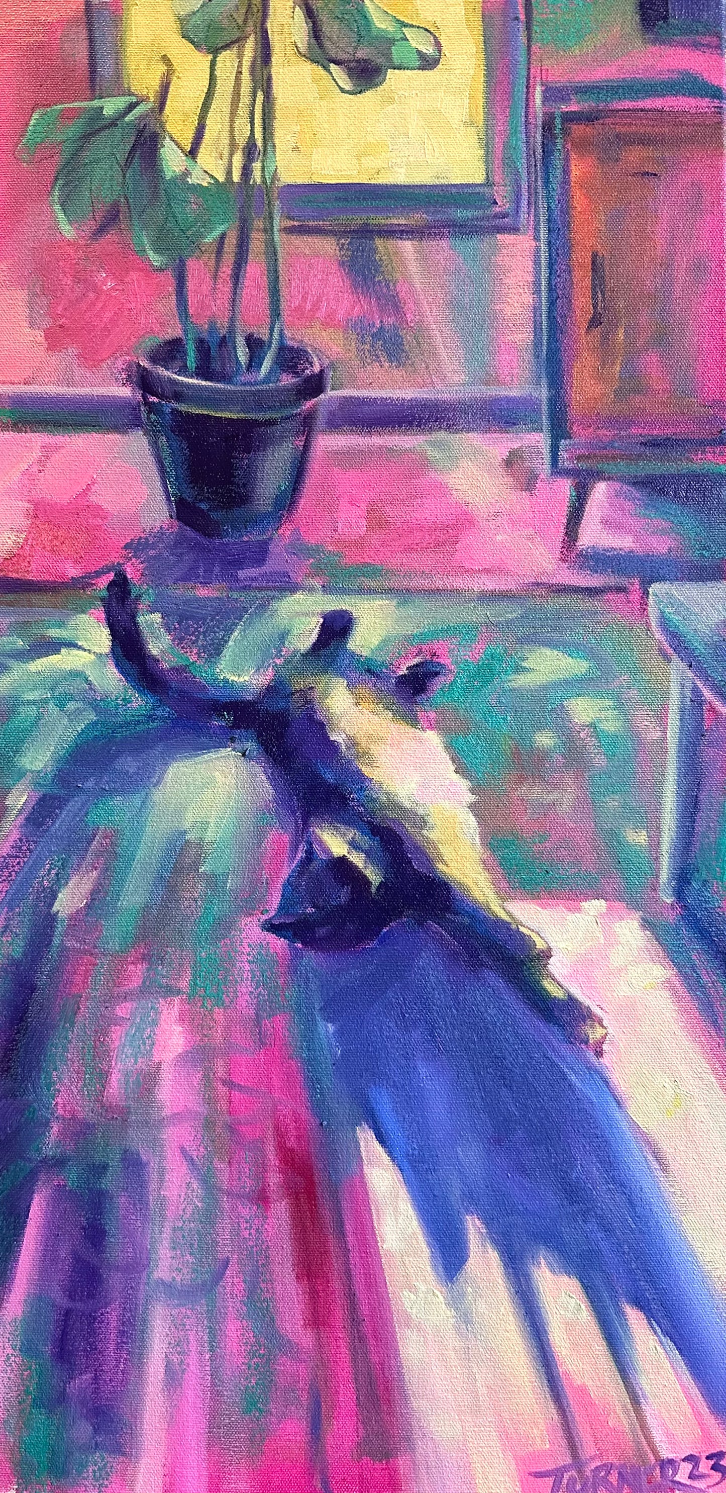 Solar Charged - 24 x 12 inch original oil on canvas