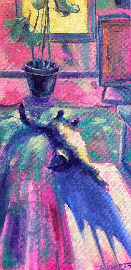 Solar Charged - 24 x 12 inch original oil on canvas