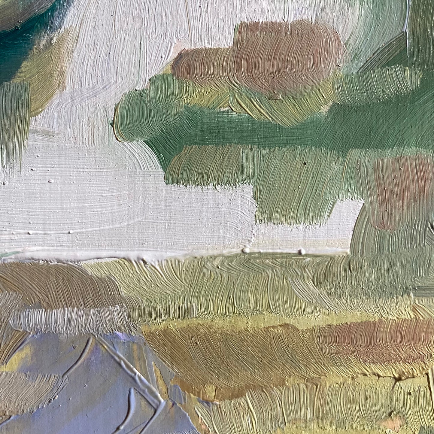 Jekyll Island, original 6 x 6 inch oil painting on wood panel