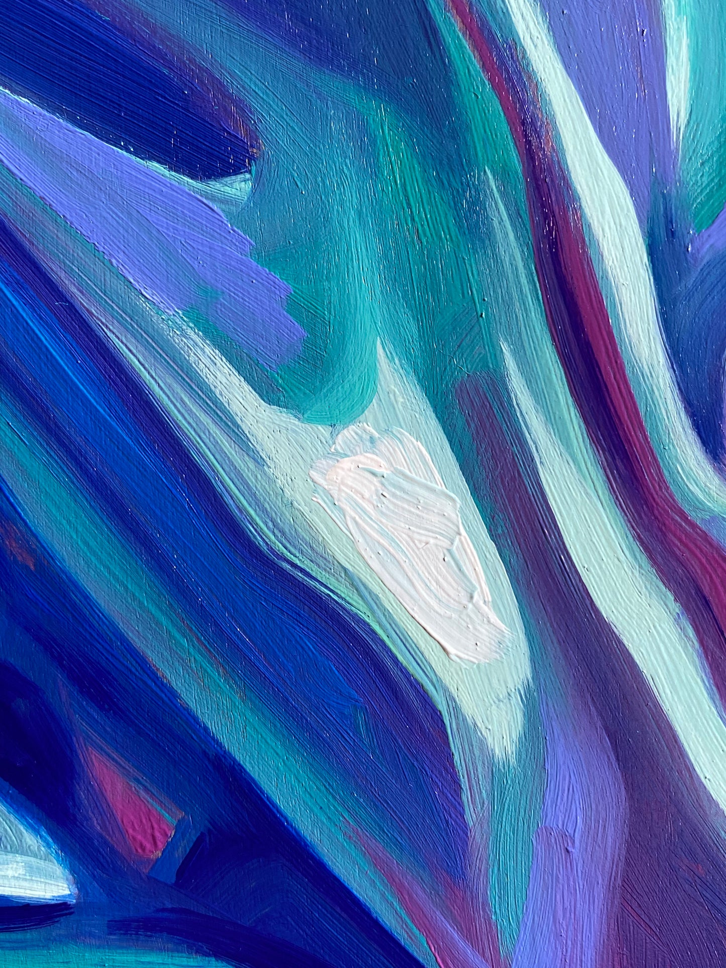 Iridescent, original 16 x 12 inch oil on wood panel