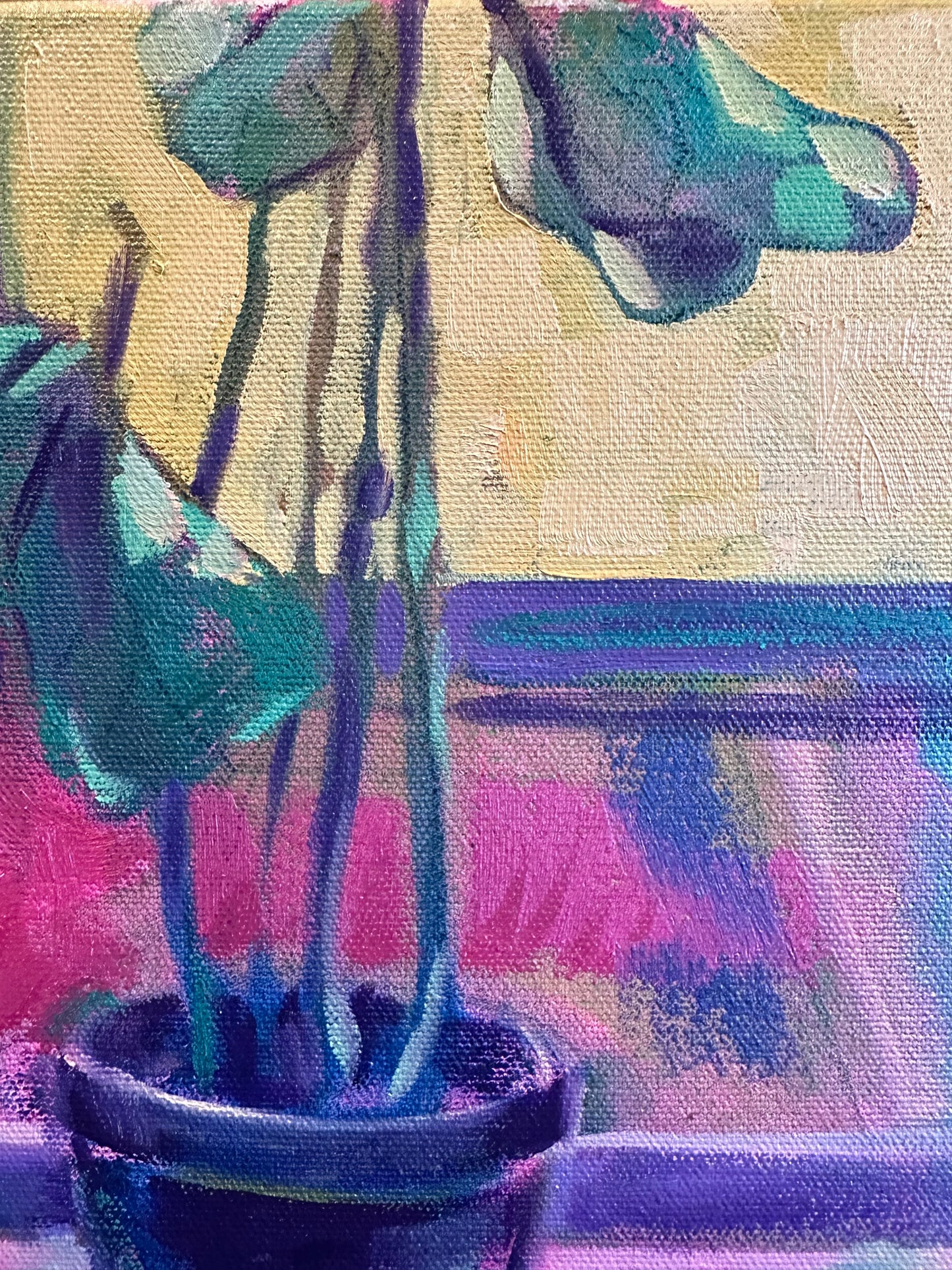 Solar Charged - 24 x 12 inch original oil on canvas