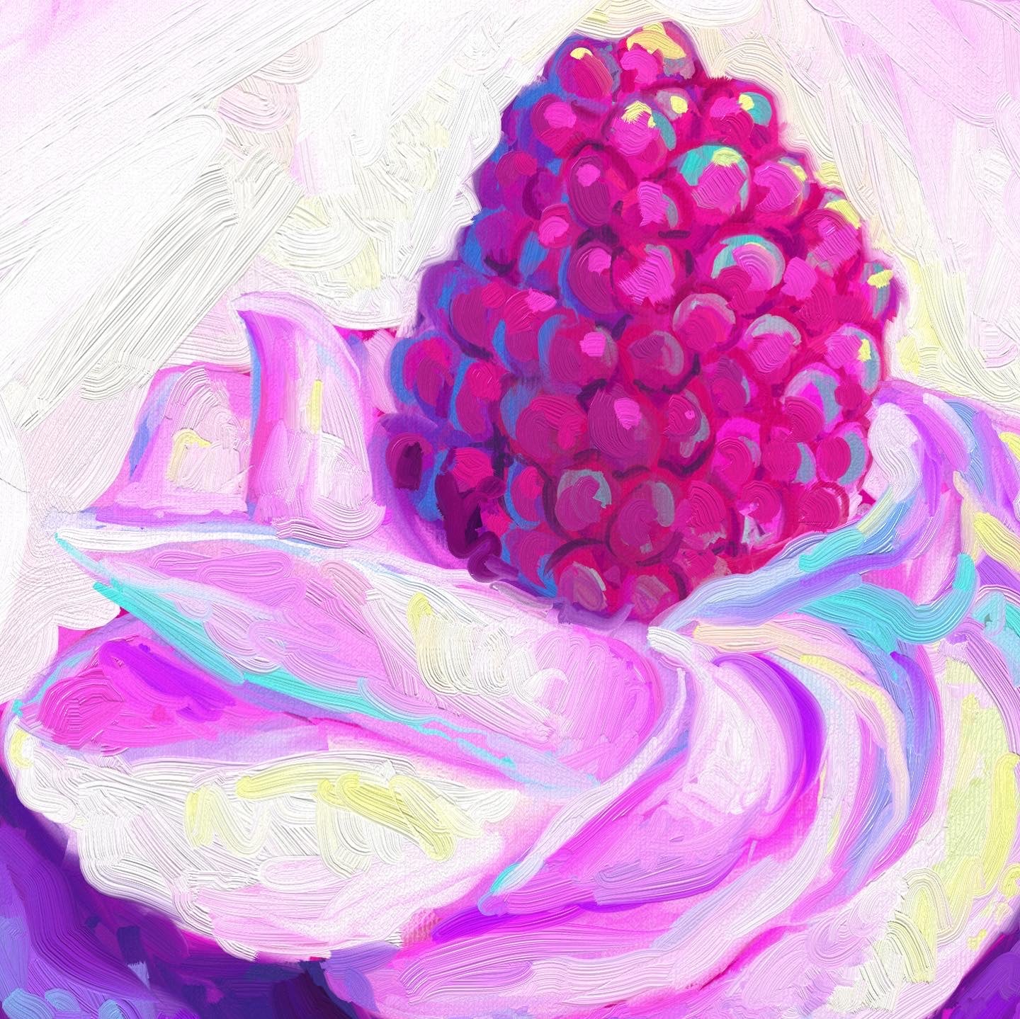 Cupcake- 8 x 8 inch Fine Art Giclee Print