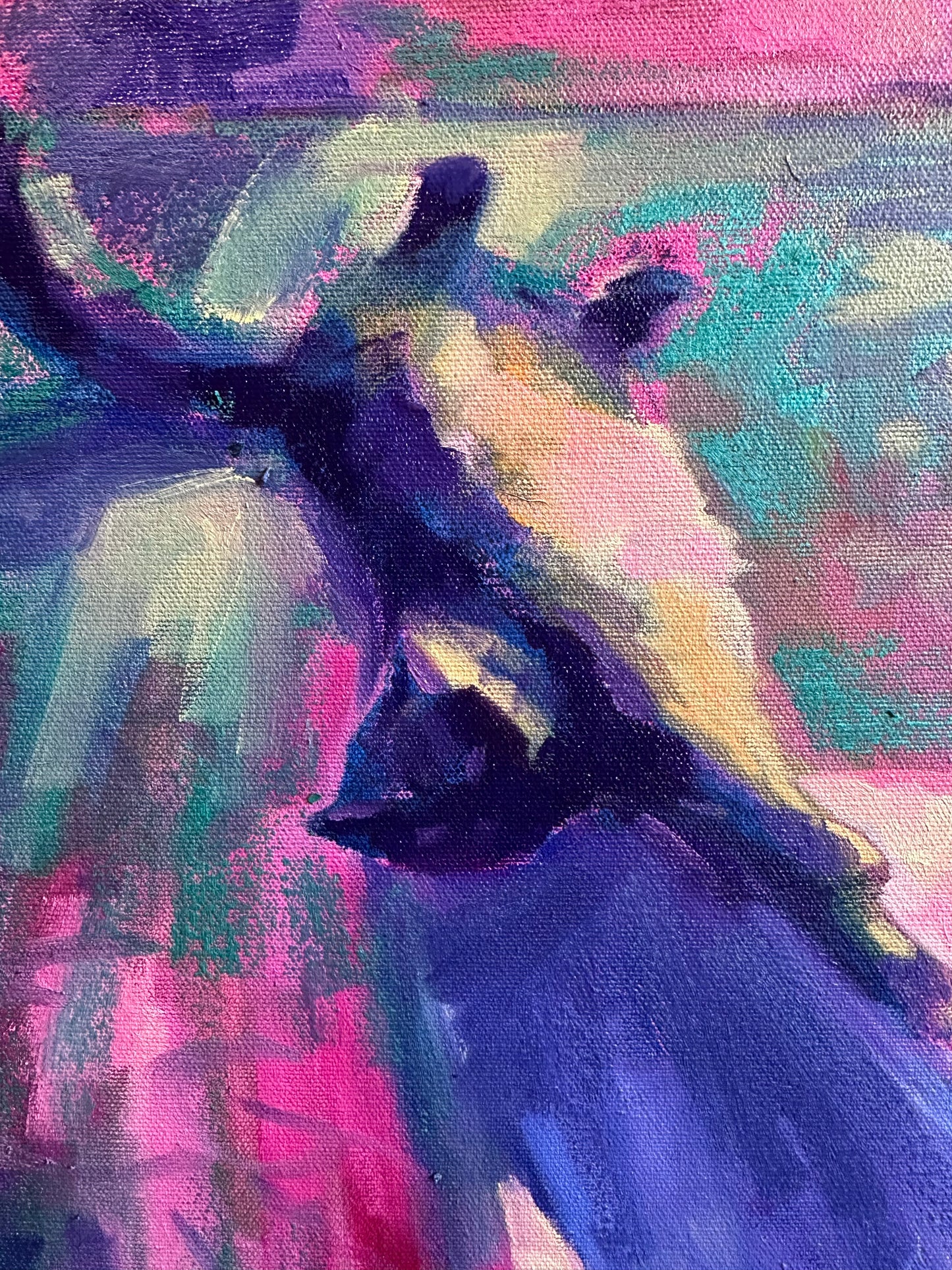 Solar Charged - 24 x 12 inch original oil on canvas