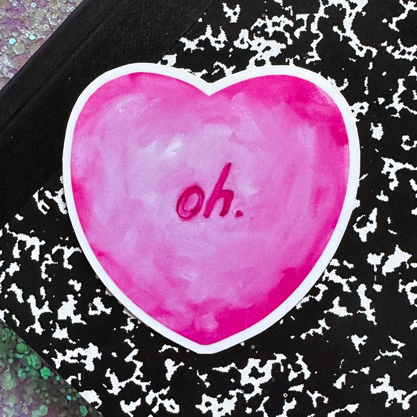 oh. - Glossy Vinyl Sticker