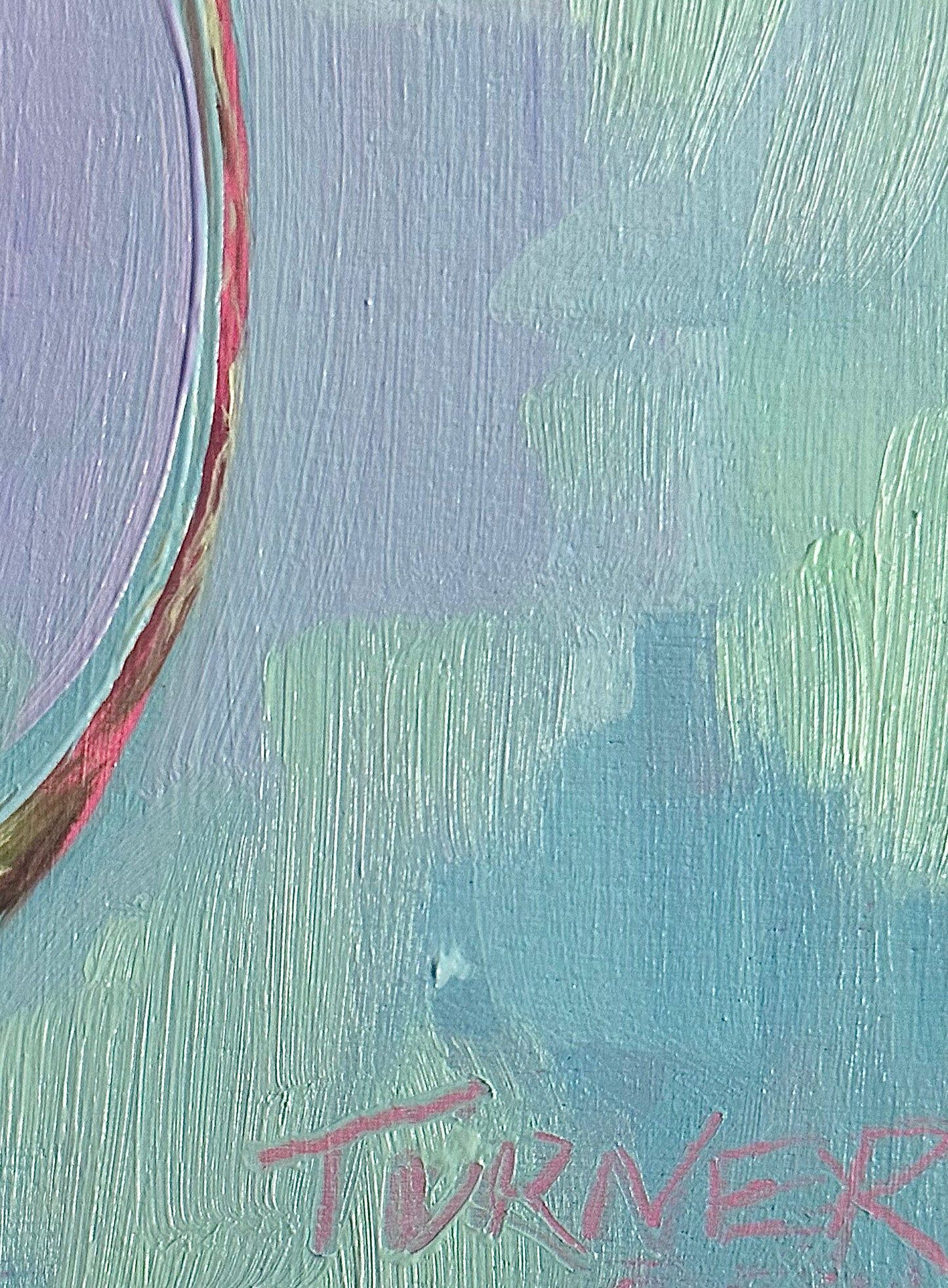 Leaf #1, 7 x 5 inch original oil painting on panel