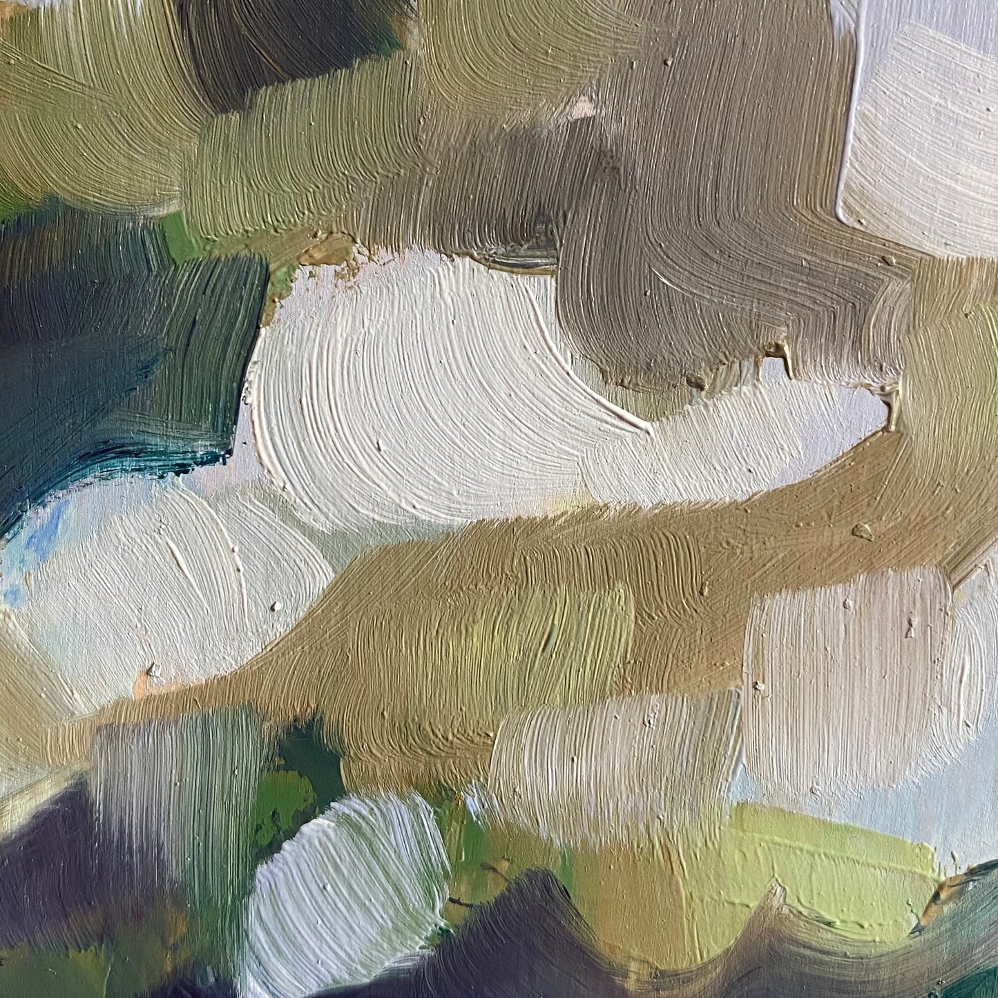 Jekyll Island, original 6 x 6 inch oil painting on wood panel