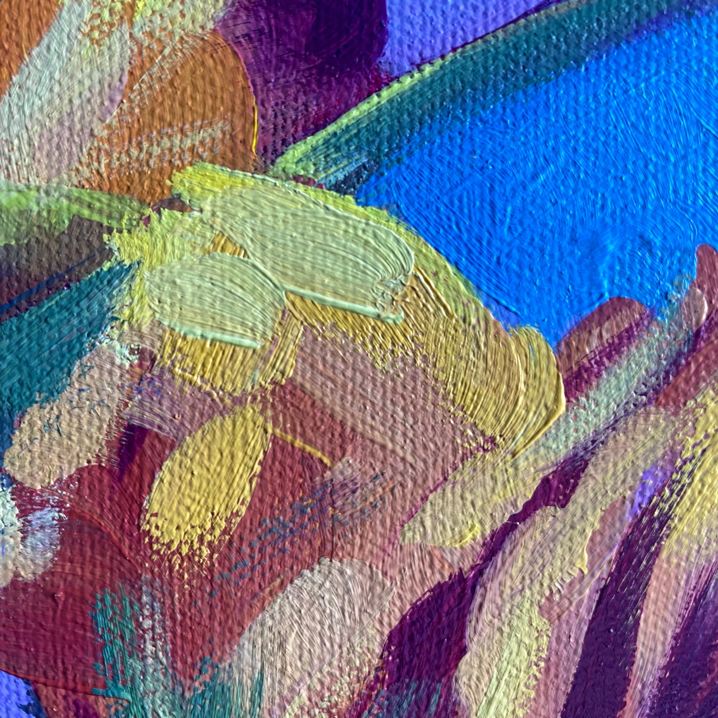 Summer Arrangement, original 16 x 16 inch oil painting on canvas